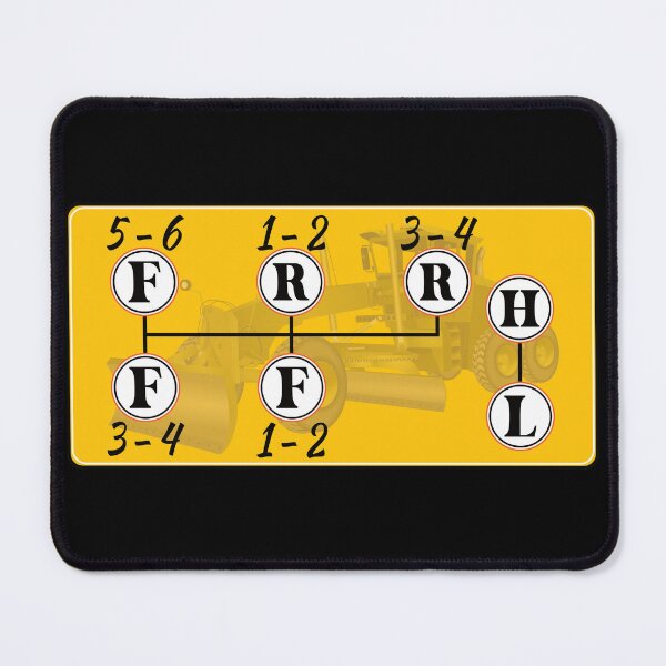 Item preview, Road Grader Tractor Shift Pattern designed and sold by NoBonesLife.