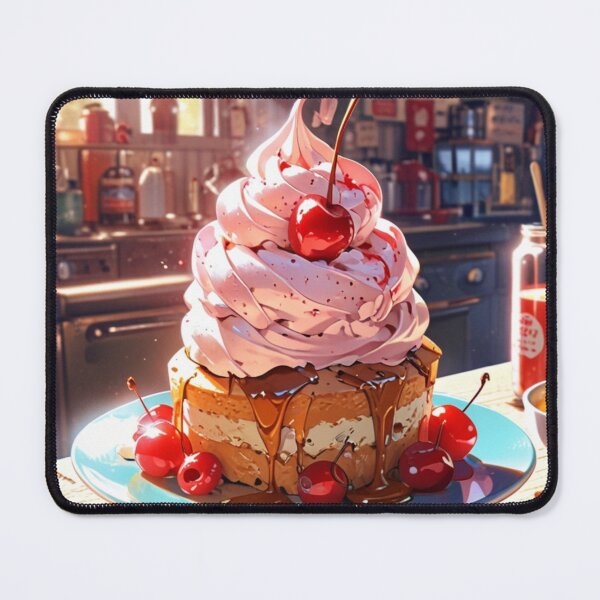 Item preview, Anime illustration of cherry dessert  designed and sold by Millionsxi.