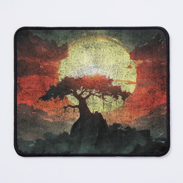 Item preview, Tree silhouette in front of setting sun (distressed effect) designed and sold by Amberjays.