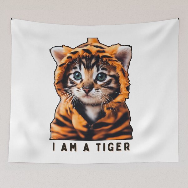 Item preview, Cute Cat | Cat lover | gift for a cat lover | I AM A TIGER designed and sold by FitEnvy.