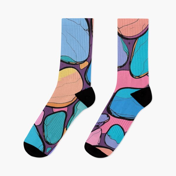 Item preview, Pastel Pebbles in Abstract Flowing Colours designed and sold by ArtComixHaven.