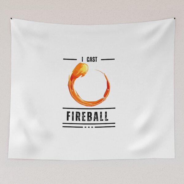 Item preview, I thrown Fireball Wizard Sorcerer DM Gift TTRPG designed and sold by THEPURITYSTAR.