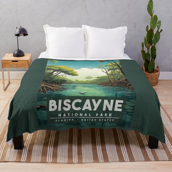 Item preview, A Vintage Travel Illustration of Biscayne National Park - Florida - United States  designed and sold by GoodOldVintage.