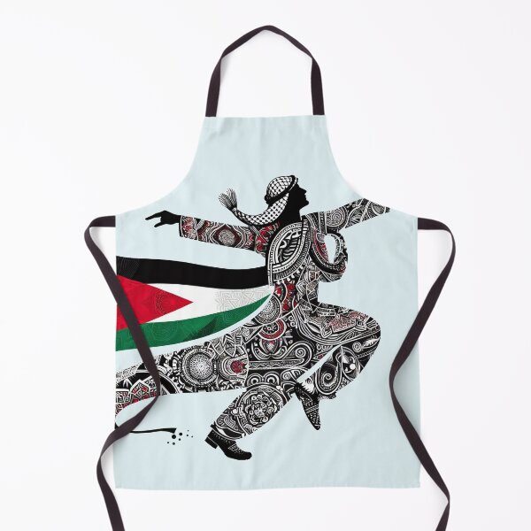 Item preview, man cultural dabke dance in palestinian patterns motifs designed and sold by Slice Of Seed.