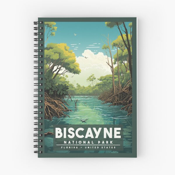 Item preview, A Vintage Travel Illustration of Biscayne National Park - Florida - United States  designed and sold by GoodOldVintage.