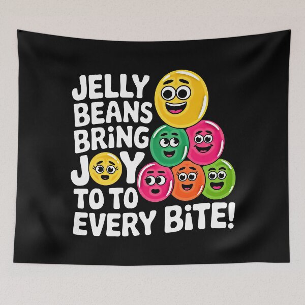 Item preview, Joyful Jelly Beans with Happy Faces designed and sold by artwaves.