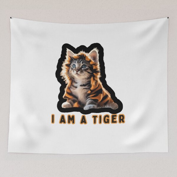 Item preview, Cute Cat | Cat lover | gift for a cat lover  | cat gift | RRR I AM A TIGER designed and sold by FitEnvy.
