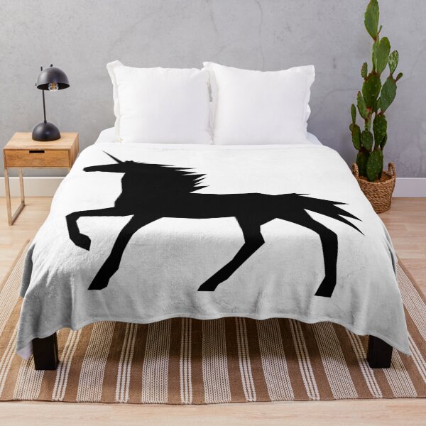 Item preview, Black on White Unicorn designed and sold by IceBlueDesigns.