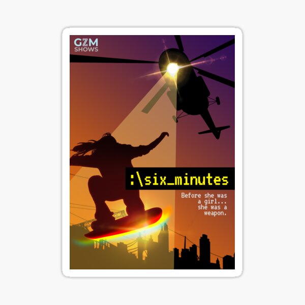 Vista previa del artículo con la obra «¡Afiche del podcast Six Minutes!», diseñado y vendido por GZMShows.