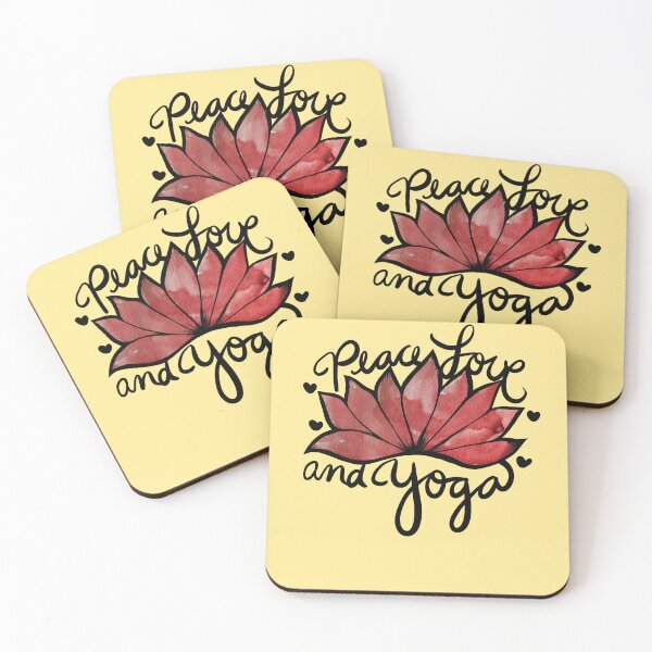 Item preview, Peace Love and Yoga designed and sold by FrictionMaxxing.