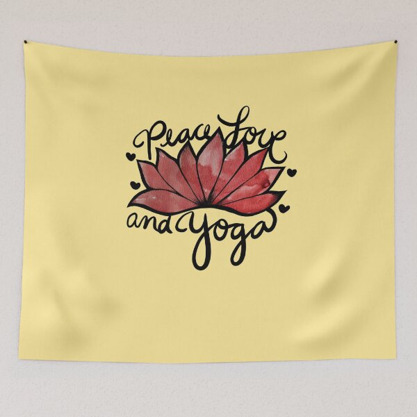 Item preview, Peace Love and Yoga designed and sold by FrictionMaxxing.