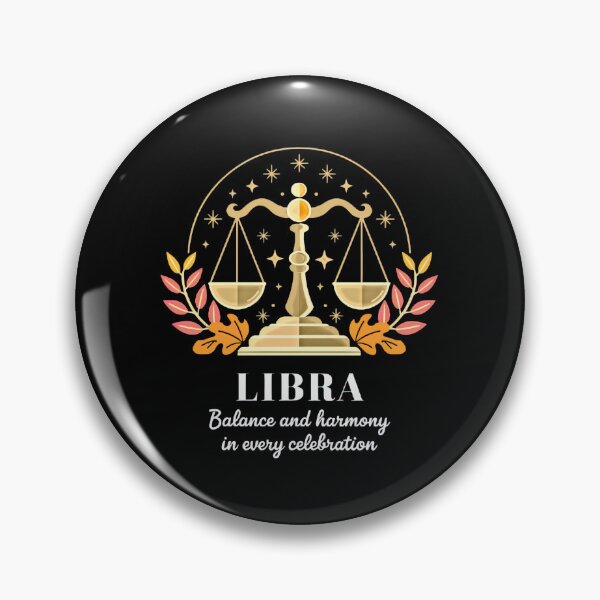 Item preview, Libra Zodiac with Scales and Stars designed and sold by artwaves.