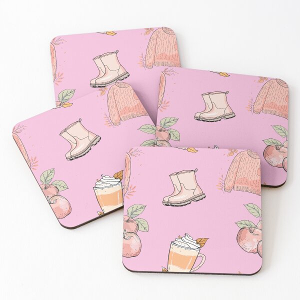 Item preview, Basic Autumn Pattern Pastel Pink designed and sold by HematiteDesign.