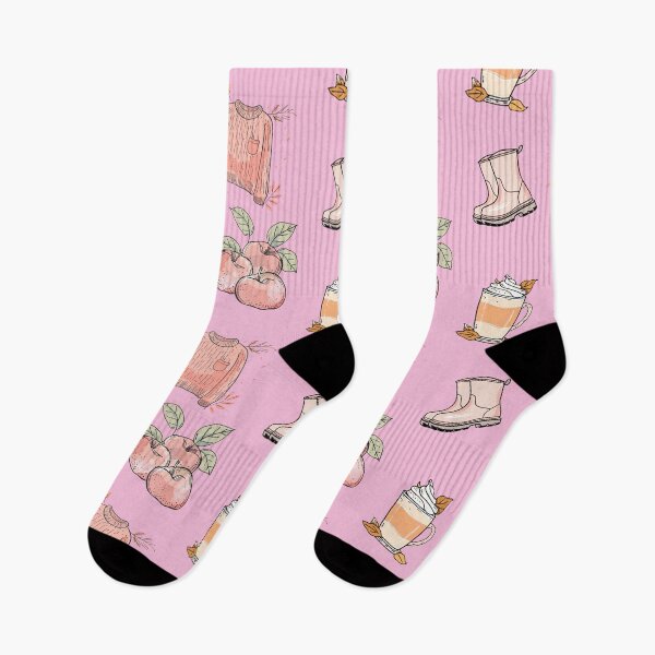 Item preview, Basic Autumn Pattern Pastel Pink designed and sold by HematiteDesign.