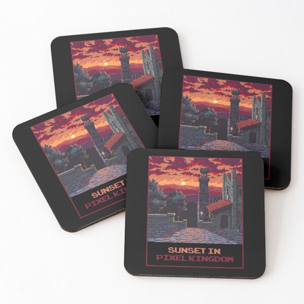 Item preview, Sunset In Pixel Kingdom designed and sold by MagicAxe.