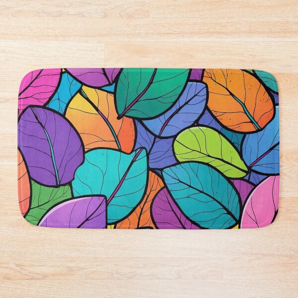 Item preview, Colourful Leaves in Harmonious Flow designed and sold by ArtComixHaven.