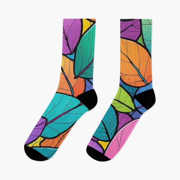 Item preview, Colourful Leaves in Harmonious Flow designed and sold by ArtComixHaven.