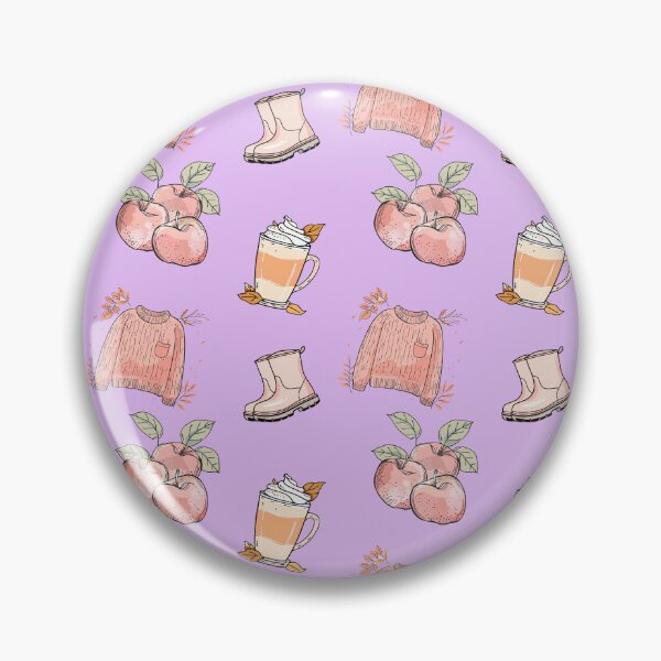 Item preview, Basic Autumn Pattern Pastel Purple designed and sold by HematiteDesign.