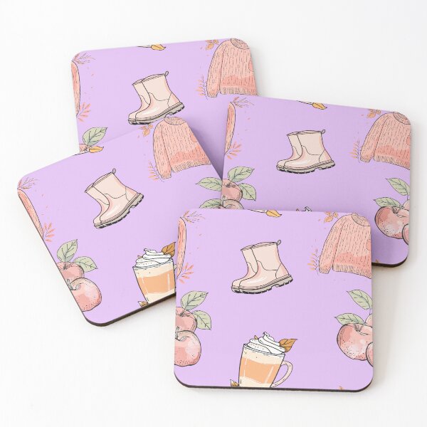 Item preview, Basic Autumn Pattern Pastel Purple designed and sold by HematiteDesign.