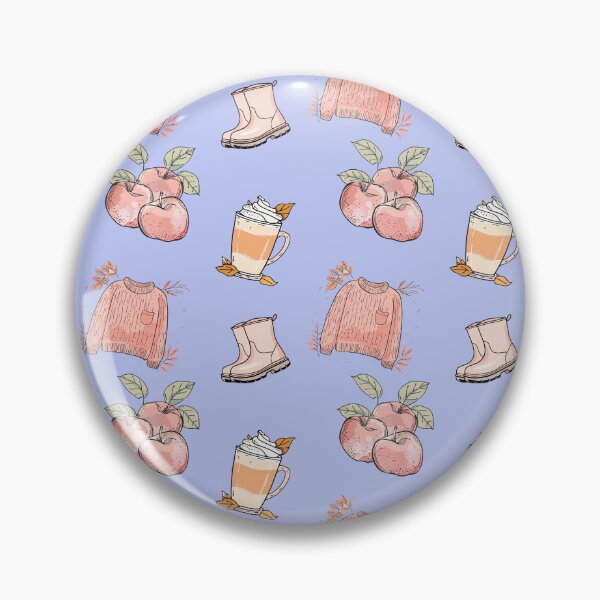 Item preview, Basic Autumn Pattern Pastel Blue designed and sold by HematiteDesign.