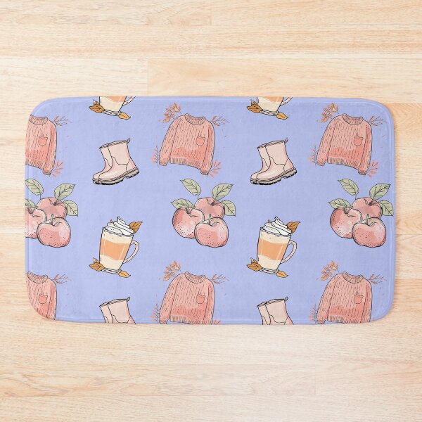 Item preview, Basic Autumn Pattern Pastel Blue designed and sold by HematiteDesign.