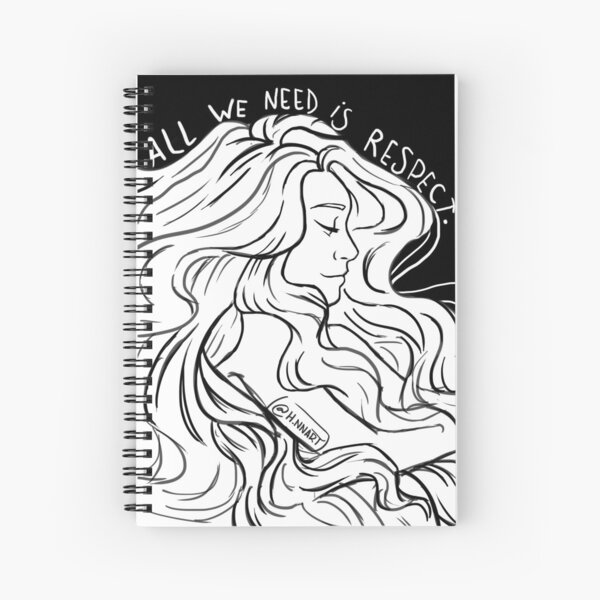 Woman Respect Spiral Notebook