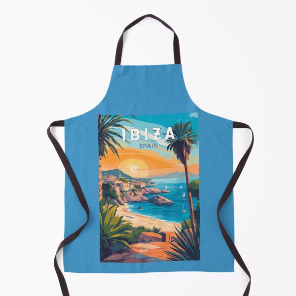 Item preview, Ibiza Spain Travel Art Vintage designed and sold by KrisSidDesigns.