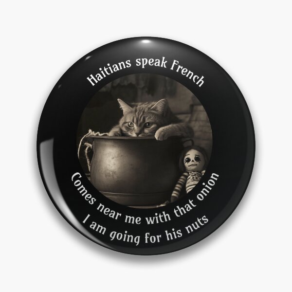 Item preview, Funny Cat in a Haitian Cooking Pot designed and sold by OwlWorks.
