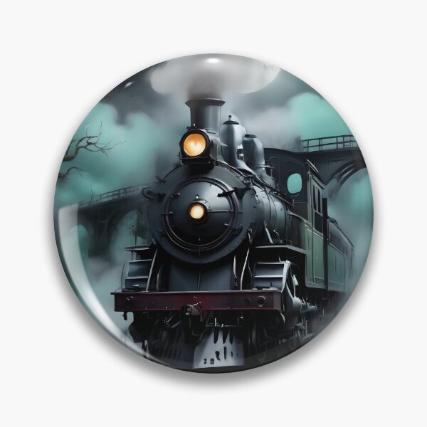 Item preview, Haunting steam train coming out of the fog designed and sold by DeransDesigns.