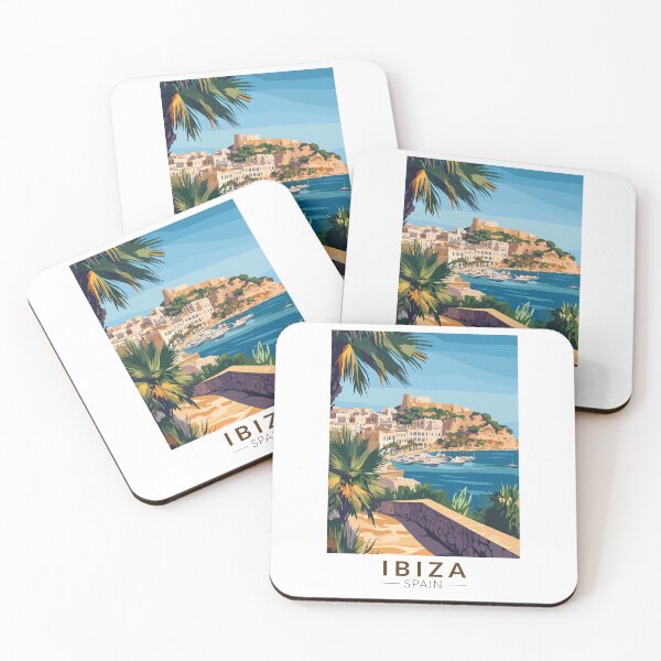 Item preview, Ibiza Spain Illustration Travel Art Vintage designed and sold by KrisSidDesigns.