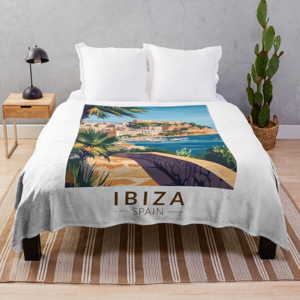 Item preview, Ibiza Spain Illustration Travel Art Vintage designed and sold by KrisSidDesigns.