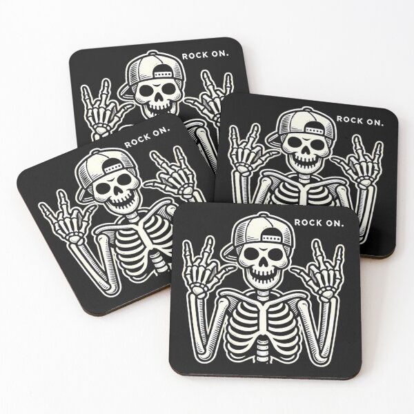 Item preview, Rock On, Bones: Skeleton Vibes. designed and sold by Linework Studio.