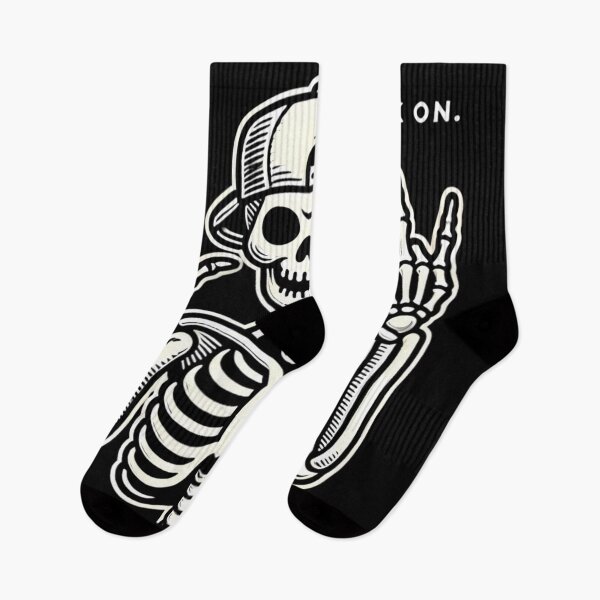 Item preview, Rock On, Bones: Skeleton Vibes. designed and sold by Linework Studio.