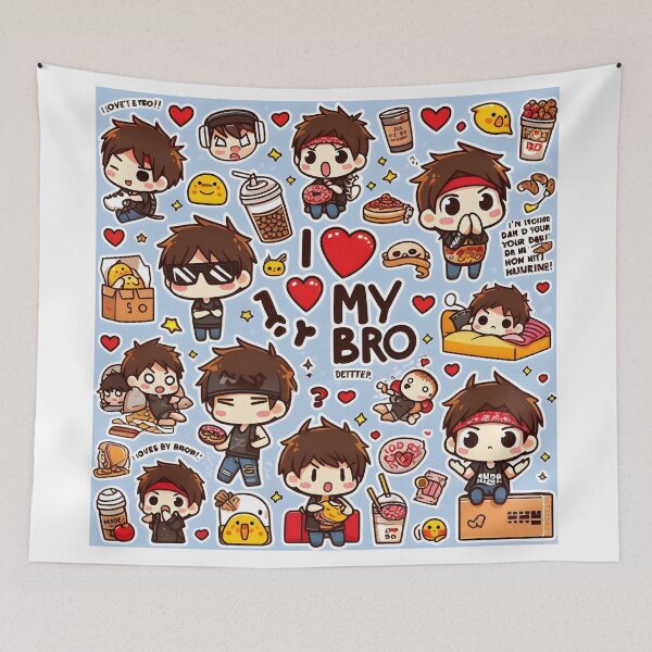 Item preview, I Love My Bro Pattern 6.0  designed and sold by StickyGuys.