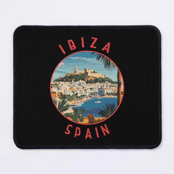 Item preview, Ibiza Spain Retro Distressed Circle designed and sold by KrisSidDesigns.