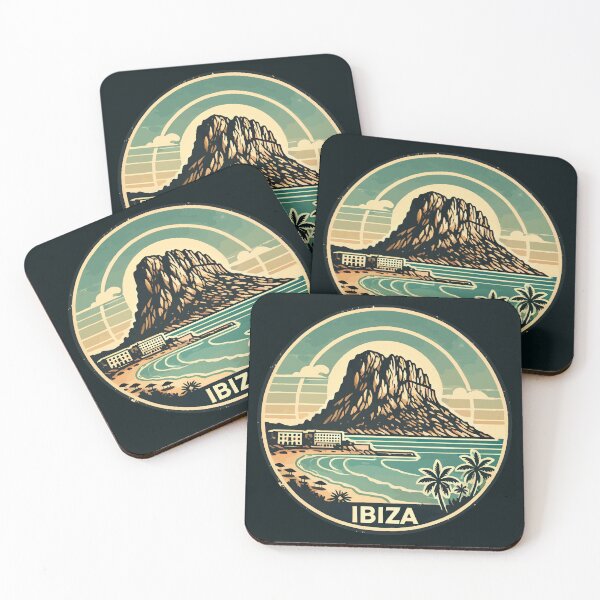 Item preview, Ibiza Spain Rock of Es Vedra Travel Art Badge designed and sold by KrisSidDesigns.