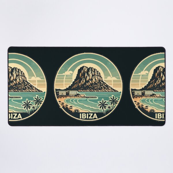 Item preview, Ibiza Spain Rock of Es Vedra Travel Art Badge designed and sold by KrisSidDesigns.