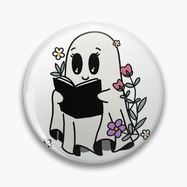 Item preview, spooky friendly ghost designed and sold by Booknerd246.