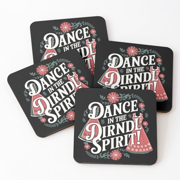 Item preview, Colorful Dirndl Patterns and Dance Quote designed and sold by artwaves.