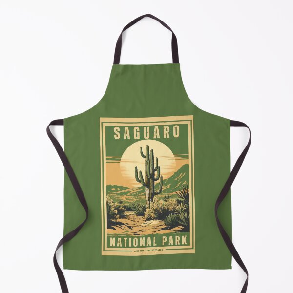 Item preview, A Vintage Travel Illustration of Saguaro National Park - Arizona - United States designed and sold by GoodOldVintage.