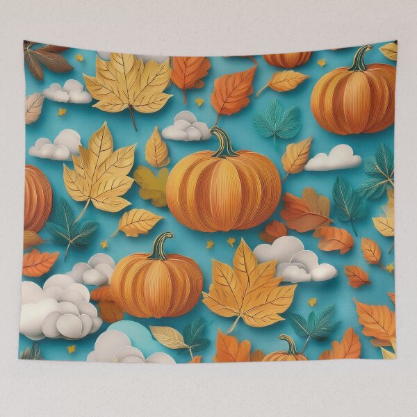 Item preview, Autumnal pumpkin magic designed and sold by The Bored Giraffe.