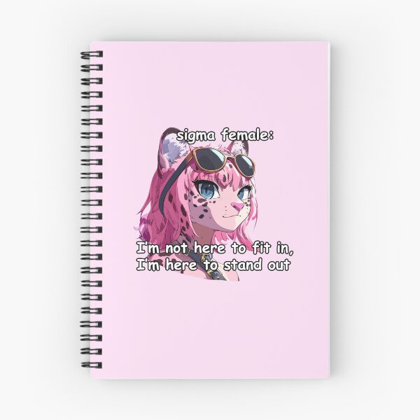 Item preview, Pink jaguar sigma female anime style meme quote  designed and sold by pinkuardesign.