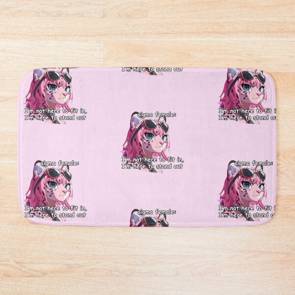 Item preview, Pink jaguar sigma female anime style meme quote  designed and sold by pinkuardesign.