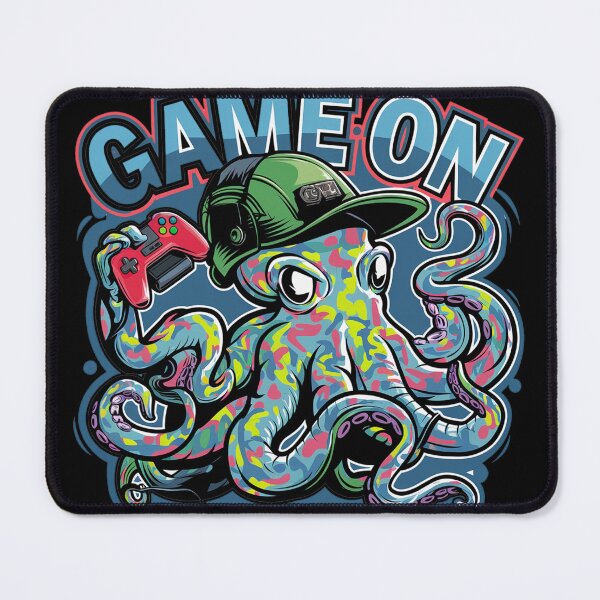 Item preview, Funny Octopus Gamer Game On Graffiti designed and sold by Nature's Fancy.