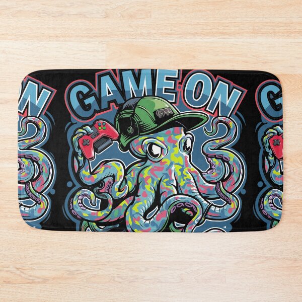 Item preview, Funny Octopus Gamer Game On Graffiti designed and sold by Nature's Fancy.