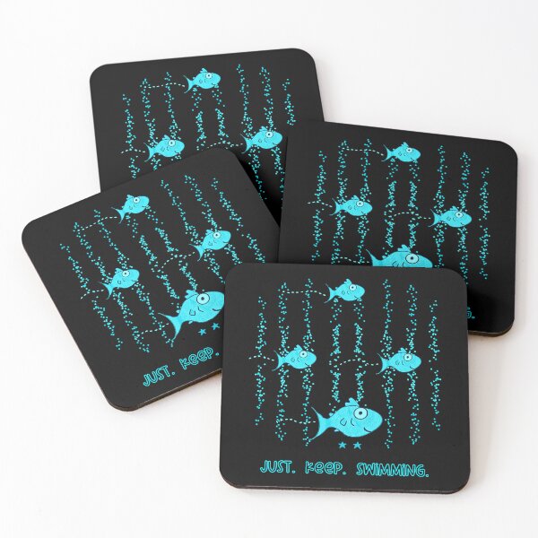 Item preview, Cute Kawaii Fish Sea Life Motivational Quote designed and sold by Renata Illustrata.