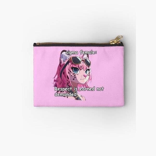 Item preview, Pink jaguar sigma female anime style meme quote  designed and sold by pinkuardesign.