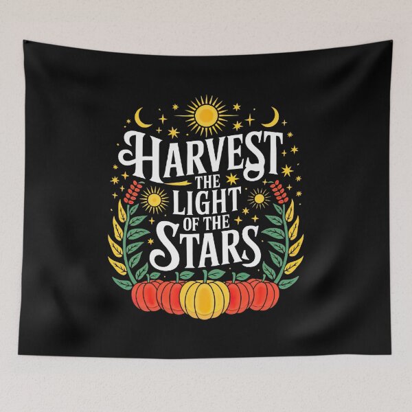 Item preview, Celestial Harvest with Stars and Crops designed and sold by artwaves.