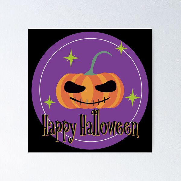 Item preview, Happy Halloween Pumpkin Sticker designed and sold by ElizabethCoelho.