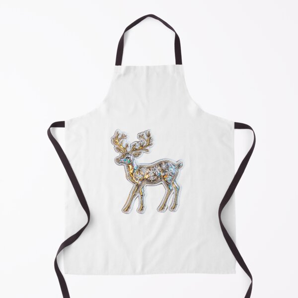 Item preview, Glowing Snowflake Deer with Holographic Antlers Sticker designed and sold by Liseri.